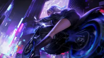 K/Da Akali Motorbike live wallpaper download