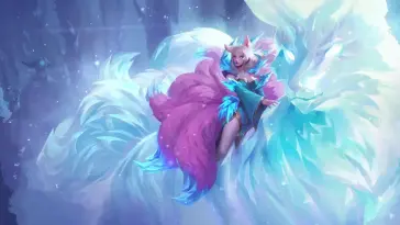 Winter Queen Ahri (LoL) live wallpaper download