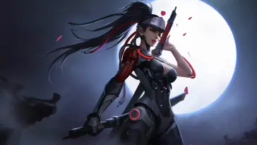 Female Genji (Overwatch) live wallpaper download