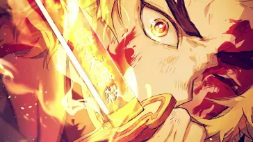 Rengoku Kyojuro With Piercing Look live wallpaper download