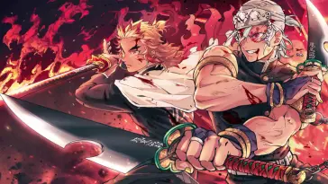 Rengoku and Tengen Uzui live wallpaper download