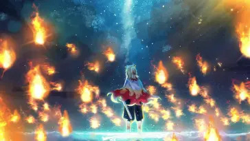 Rengoku Standing in Blue Starry Night live wallpaper download