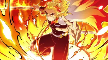 Flaming Swordsman Rengoku live wallpaper download