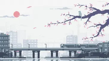 Aesthetic Landscape With Train live wallpaper download