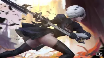 2B's Elegant Combat live wallpaper download