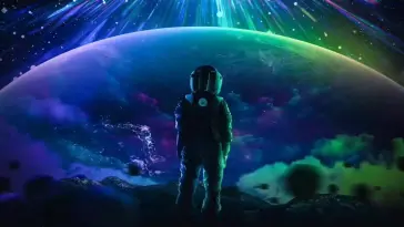Glowing Astronaut live wallpaper download