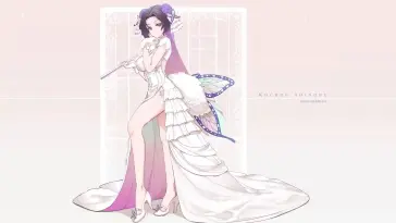 Elegant Shinobu Kochou (Kimetsu No Yaiba) live wallpaper download