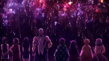 Fireworks in Kimetsu No Yaiba live wallpaper download