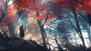 Samurai Sekiro Near Trees live wallpaper download
