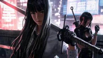 Warrior Girls in City live wallpaper download