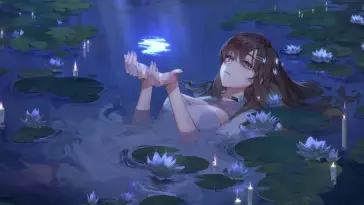 Girl in Water live wallpaper download