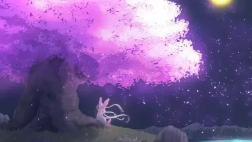 Pokemon Near Pink Sakura Tree live wallpaper download