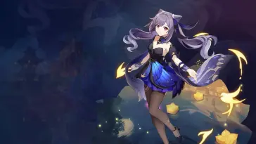 Keqing's Electrifying Elegance live wallpaper download