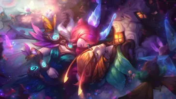 Elderwood Xayah and Rakan (LoL) live wallpaper download