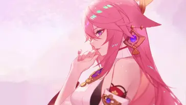 Yae Miko's Enchanted Ambiance animated wallpaper download