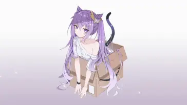 Catgirl Keqing live wallpaper download