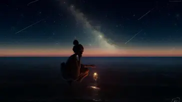 Girl Holding Sparkler live wallpaper download