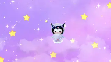 Kuromi in Space (Hello Kitty) live wallpaper download