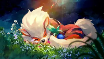 Arcanine and Oddish live wallpaper download