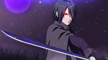 Sasuke Holding Lightning Blade live wallpaper download