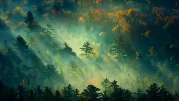 First Fall Day in Forest live wallpaper download