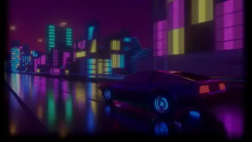 RetroWave Neon City live wallpaper download
