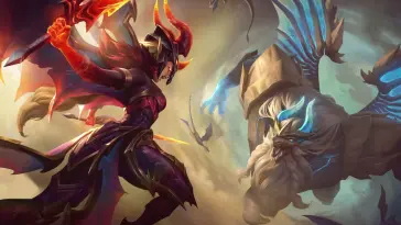 Kayle Versus Dragonslayer Galio live wallpaper download