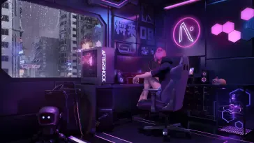 Girl in Gaming Room live wallpaper download