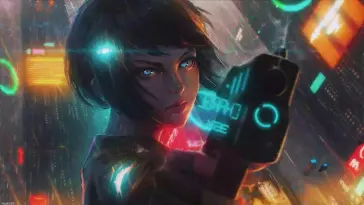 Anime Girl With Gun live wallpaper download