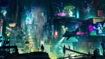 Cyberpunk Tokyo City live wallpaper download