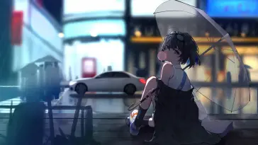 Seele's Rainy Cityscape live wallpaper download