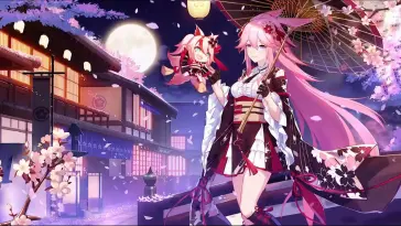 Yae Sakura's Bloom of Battle live wallpaper download