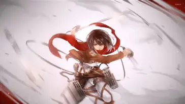 Mikasa Ackerman in Attack on Titan live wallpaper download