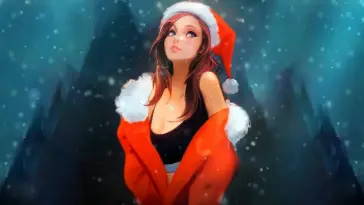 Christmas Girl live wallpaper download