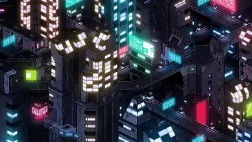 Pixel Cyberpunk Night City live wallpaper download