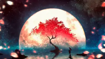 Sakura by the Moon live wallpaper download