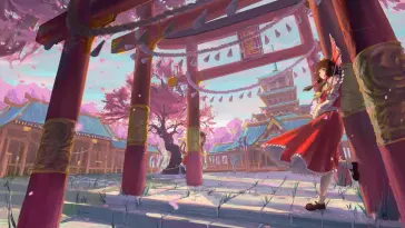 Reimu Hakurei (Touhou Project) live wallpaper download