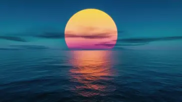 Sunset at the Ocean live wallpaper download