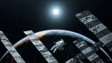 Astronaut Spinning in Space live wallpaper download
