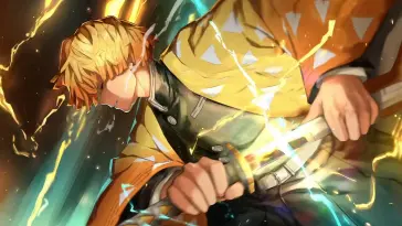 Zenitsu's Path of Lightning live wallpaper download