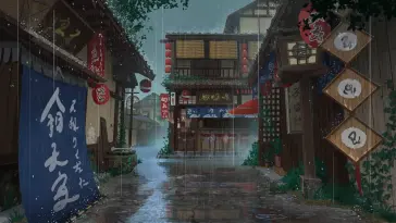 Anime Town Rainfall live wallpaper download