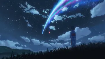 Mitsuha Looking at Stars live wallpaper download