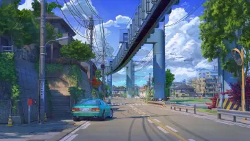 Tram in Japan City live wallpaper download