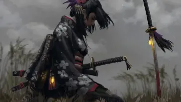 Rainfall Samurai Girl live wallpaper download