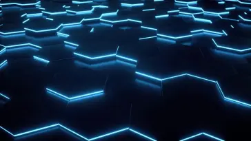 Blue Abstract Hexagon live wallpaper download