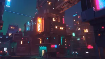 Neon CITYSCAPE (CYBERPUNK 2077) live wallpaper download
