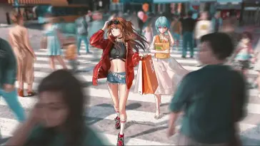 Asuka and Ayanami Rei live wallpaper download