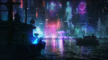 Night Harbor (Cyberpunk 2077) live wallpaper download