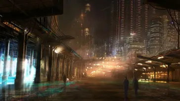Shadow RAIN CITY (Cyberpunk 2077) live wallpaper download