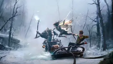 Freya Attacking Kratos live wallpaper download